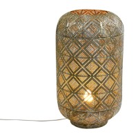 Stojací lampa Siam, zlato, kov, E14, 32x32x54cm